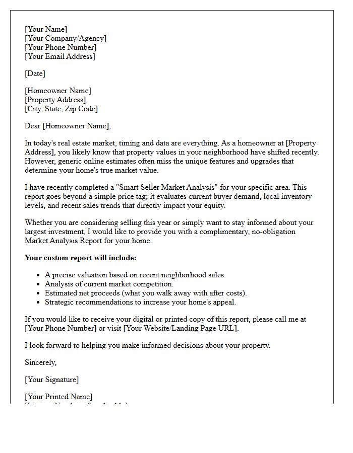 The Smart Seller Market Analysis Letter