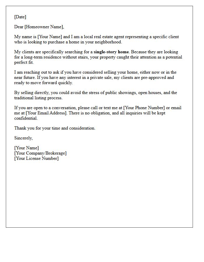 Find Your Perfect Single-Story Home Letter