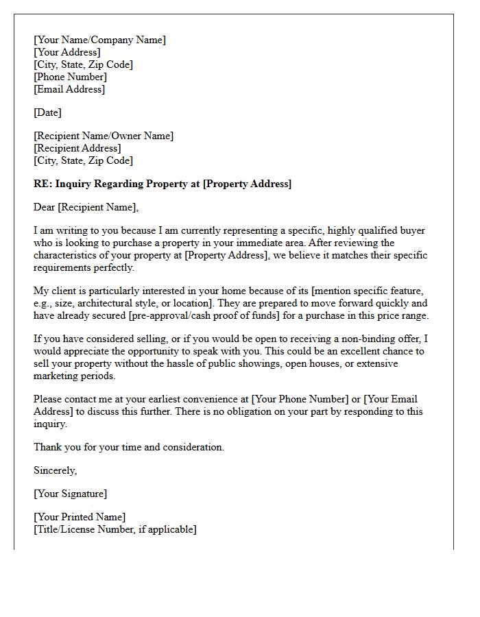 Specific Buyer Demand Letter