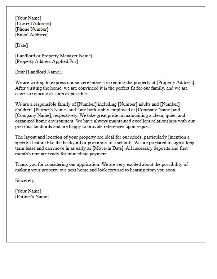 Eager Family Relocation Letter