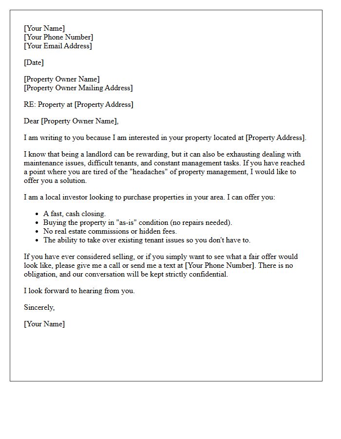 Tired Landlord Conversion Letter