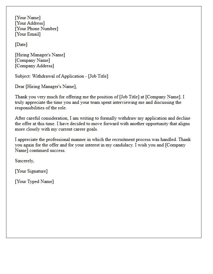 Pre-Acceptance Offer Withdrawal Letter