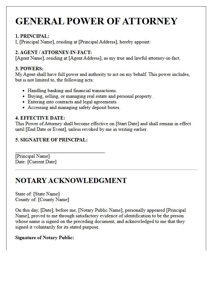 Notarized Power Of Attorney Documents