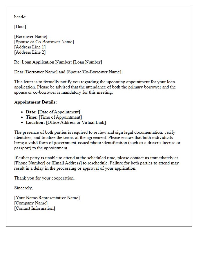 Required Spouse Or Co-Borrower Attendance