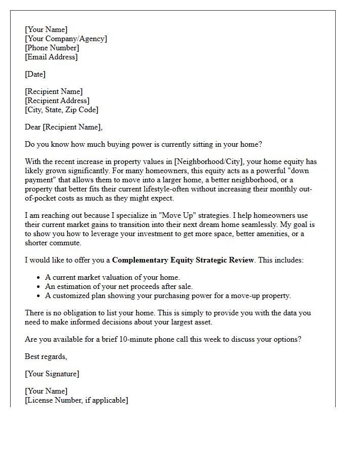 Move Up With Your Equity Strategy Letter
