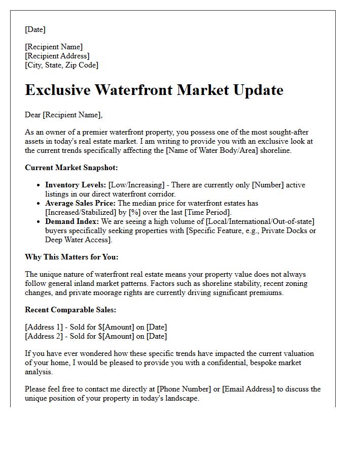 Exclusive Waterfront Market Trends Letter