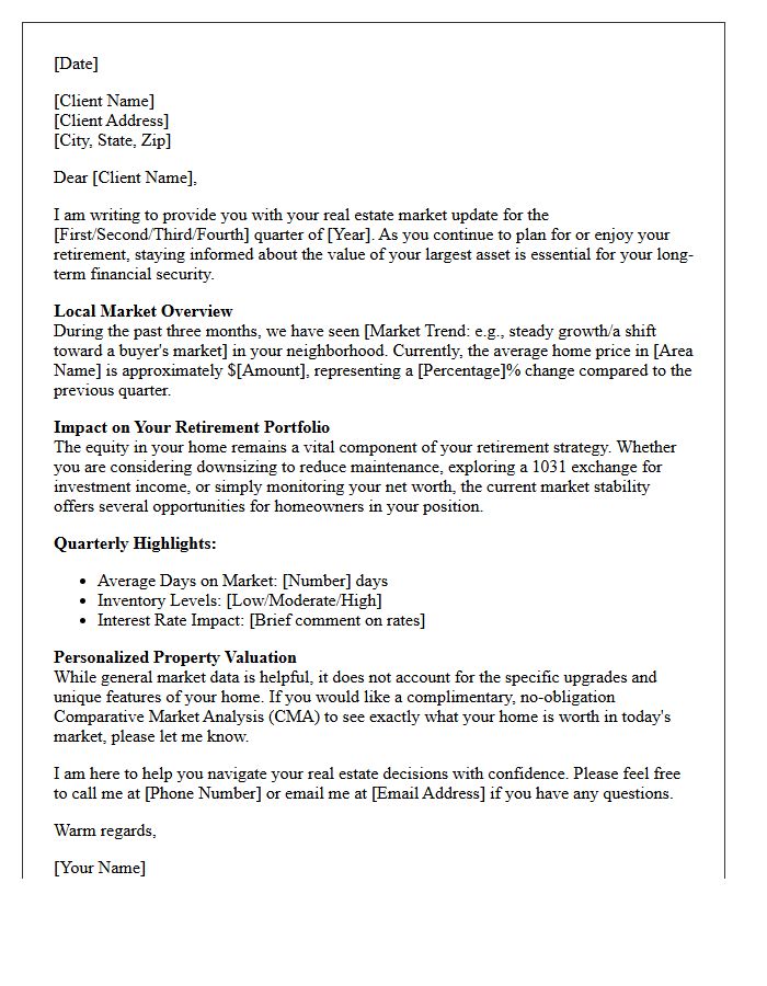 Retirement Real Estate Quarterly Update Letter