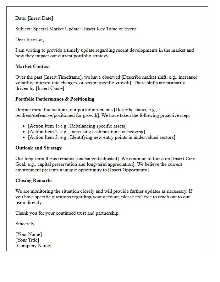 Investor Special Market Update Letter