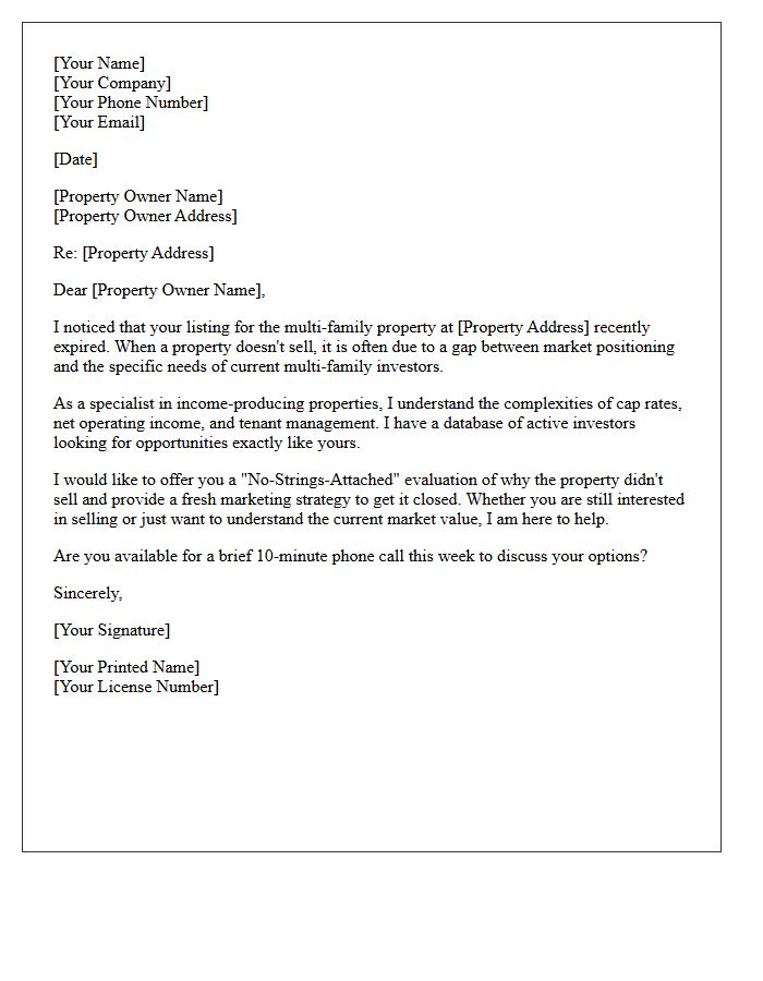 Expired Multi-Family Listing Letter