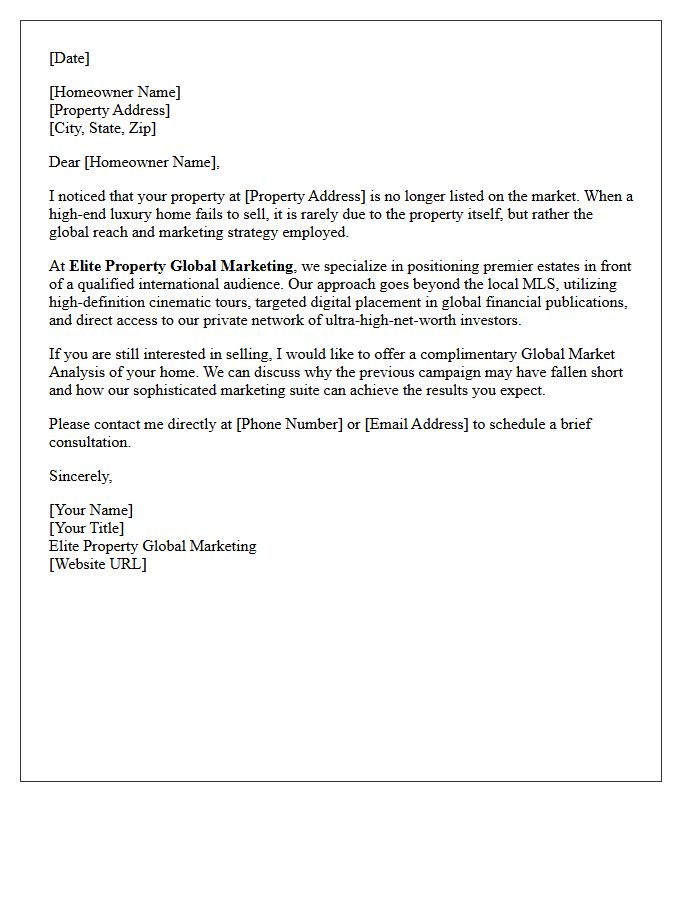 Elite Property Global Marketing Expired Letter