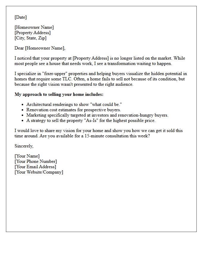 Fixer Upper Transformation Vision Expired Letter