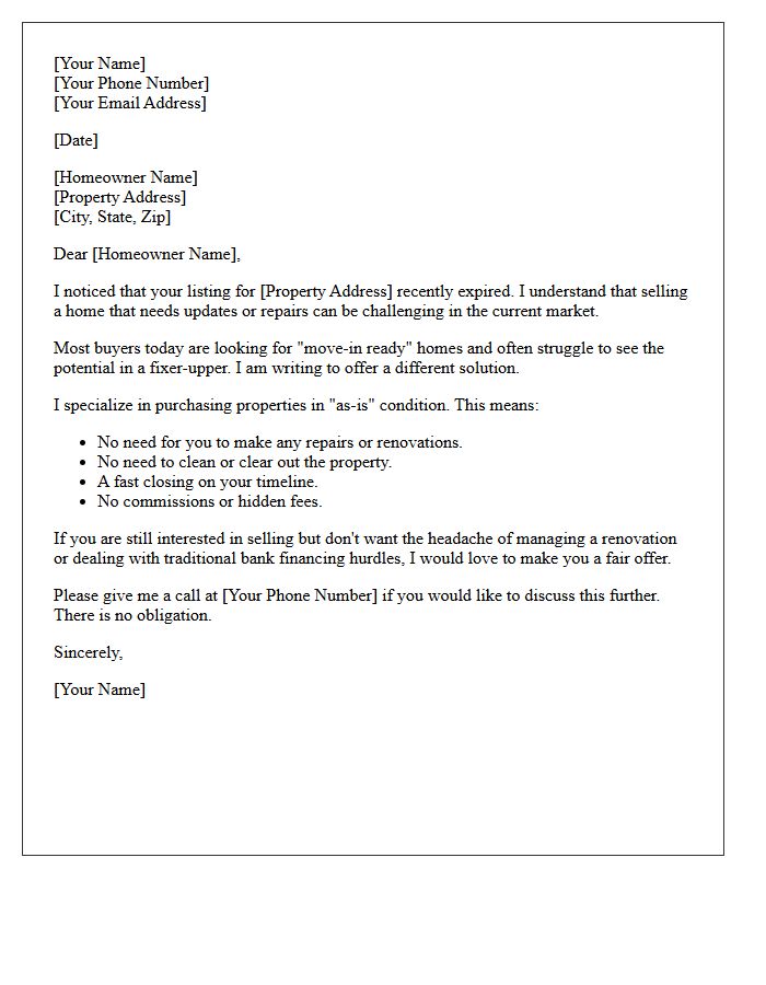 Renovation Solution For Expired Fixer Upper Letter