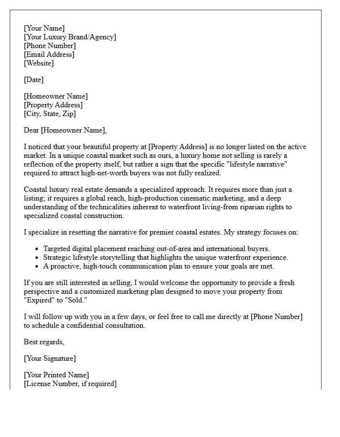 Navigating Expired Luxury Coastal Listings Letter
