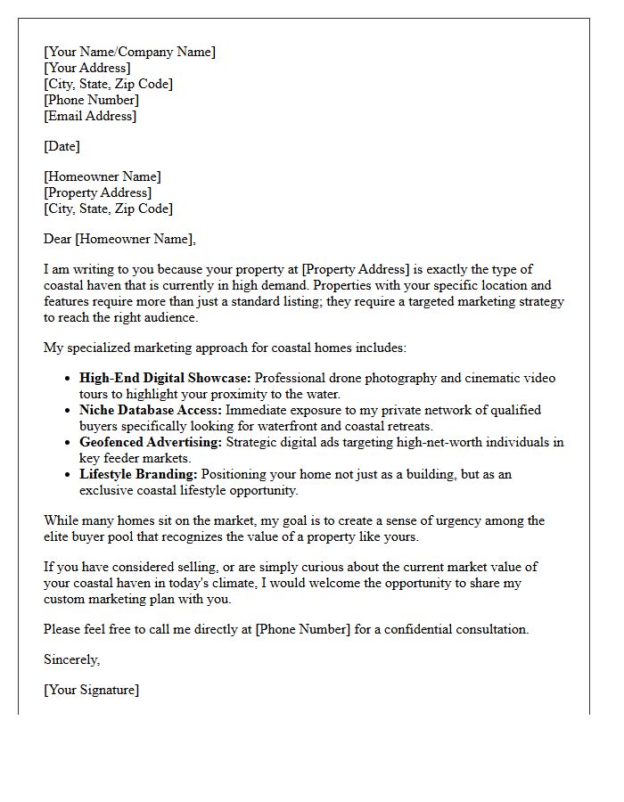 Targeted Exposure For Your Coastal Haven Letter