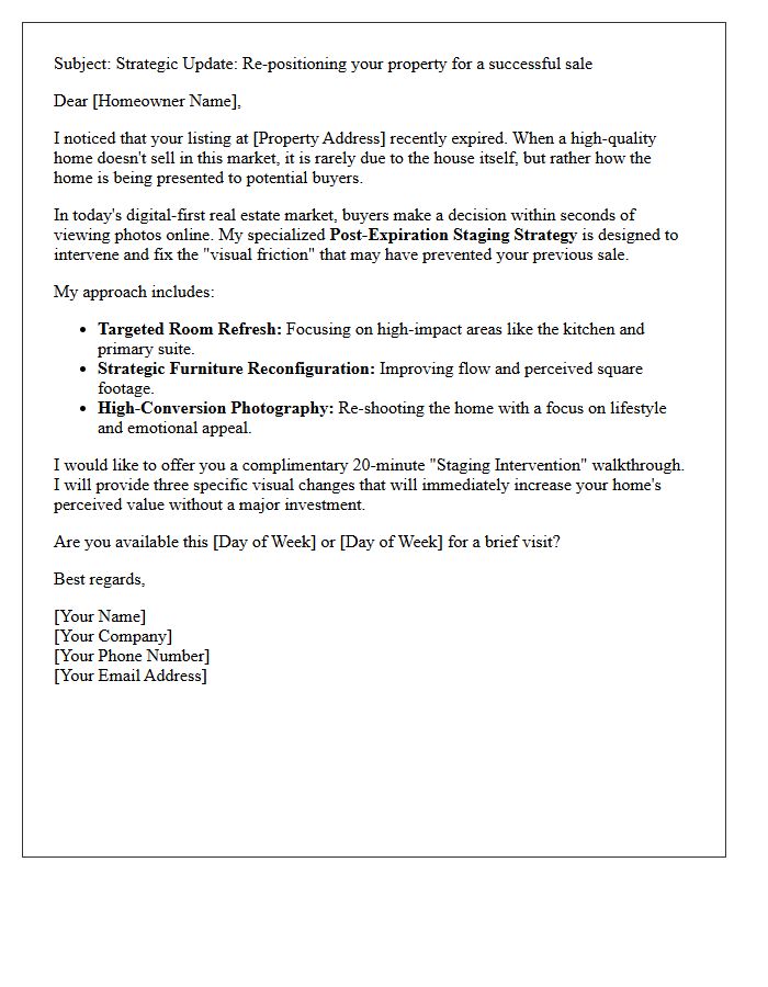 Post-Expiration Staging Strategy Intervention Letter