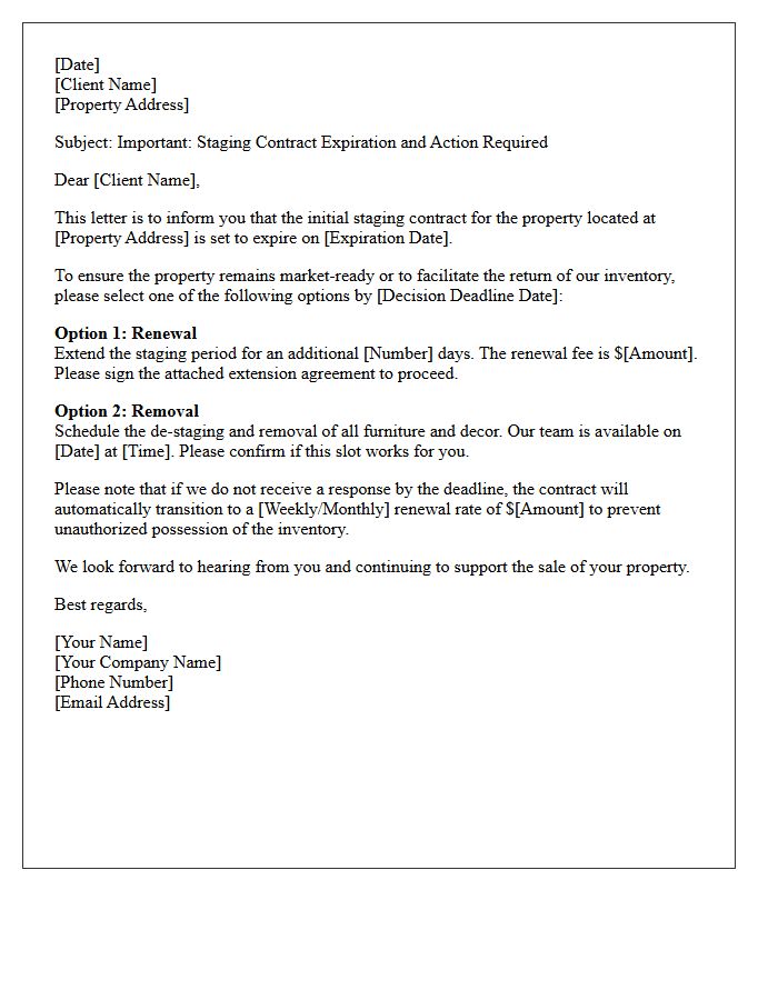 Professional Staging Renewal Or Removal Intervention Letter