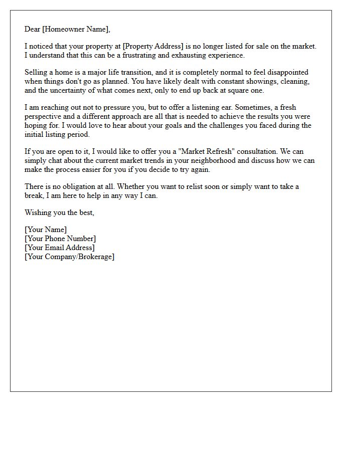The Empathetic Expired Listing Introduction Letter