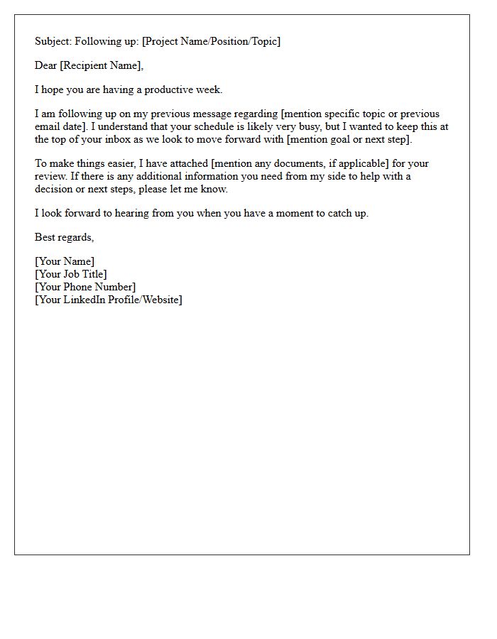 The Persistent Professional Check-In Letter