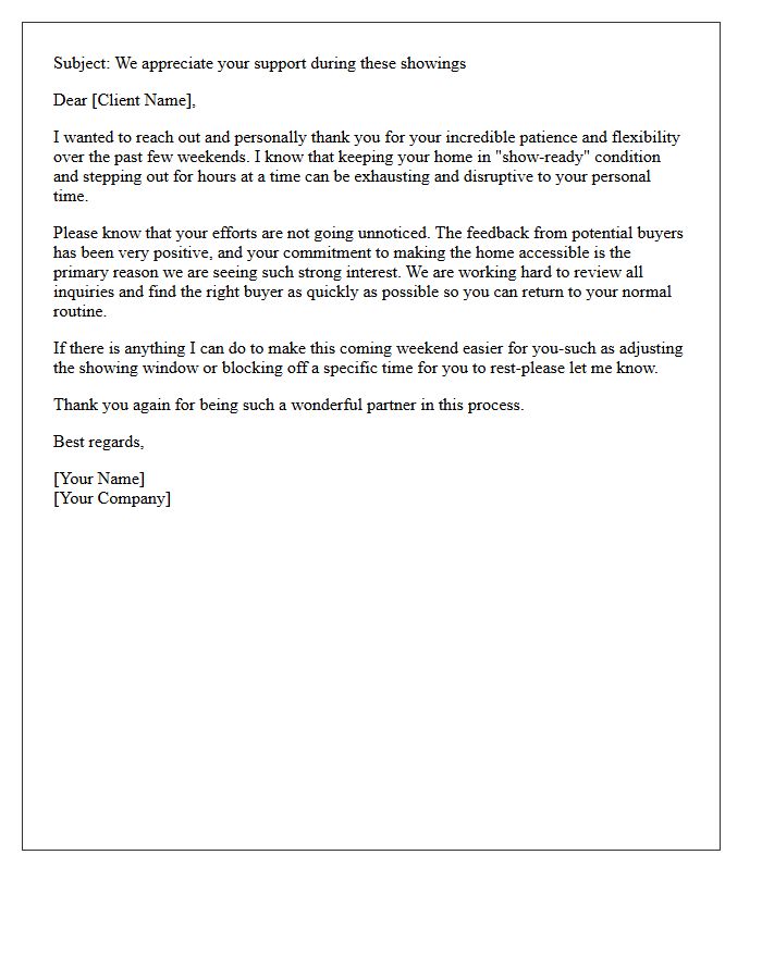 Continuous Weekend Showing Strain Empathy Letter