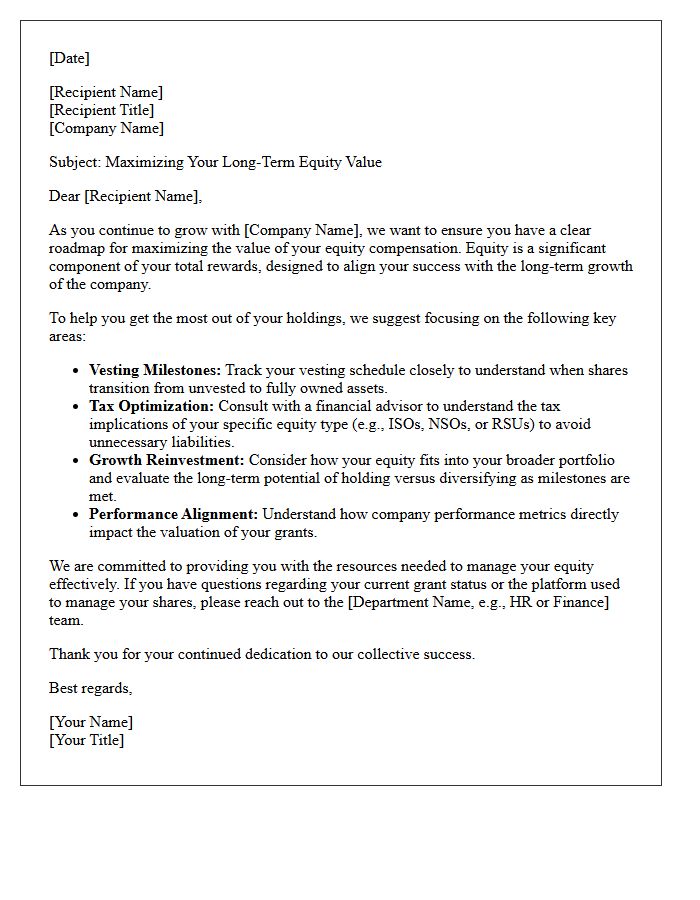 Maximizing Your Long-Term Equity Letter