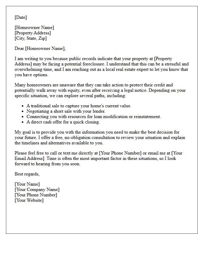 Local Expert Pre-Foreclosure Introduction Letter