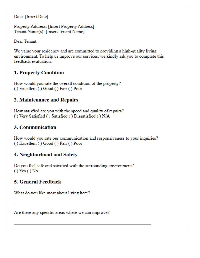 Tenant Satisfaction And Feedback Evaluation