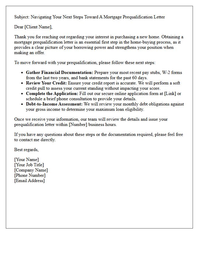 Navigating Your Next Steps Toward A Mortgage Prequalification Letter