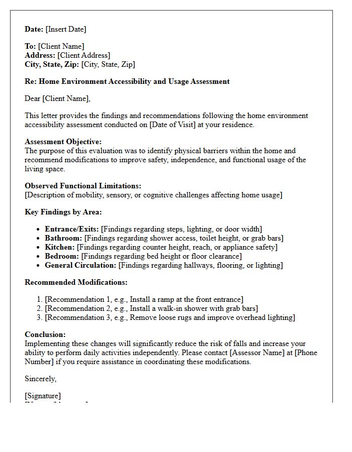 Home Environment Accessibility and Usage Assessment