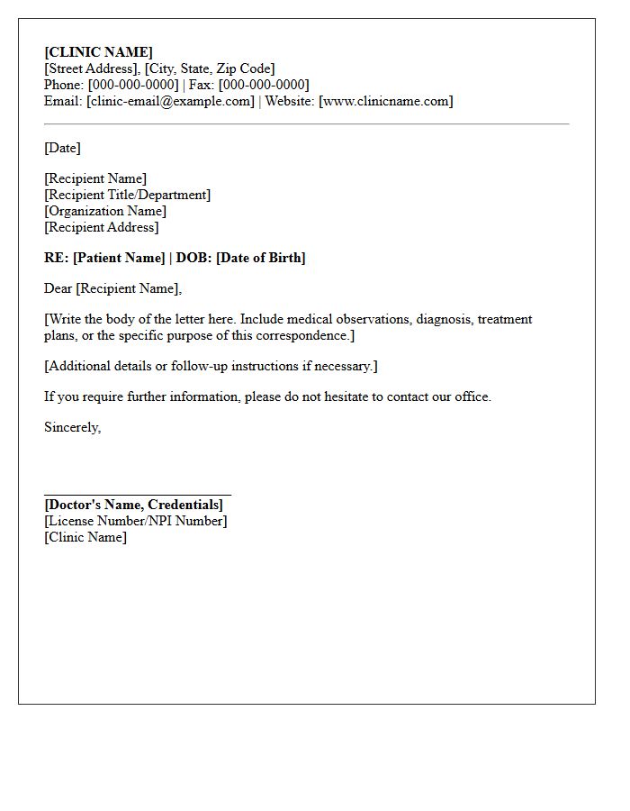 Medical Clinic Letterhead