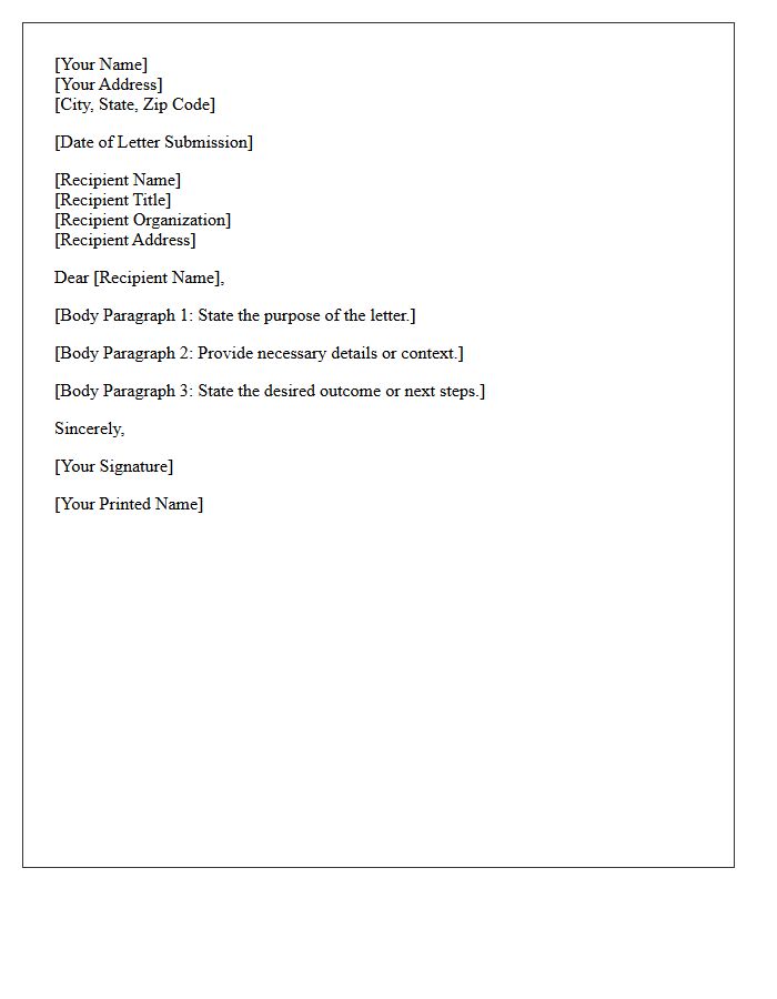 Date of Letter Submission