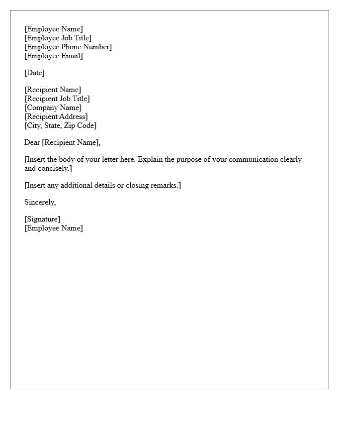 Employee Name and Recipient Address