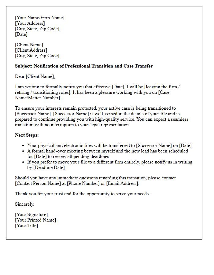 Transition of Clients and Active Cases