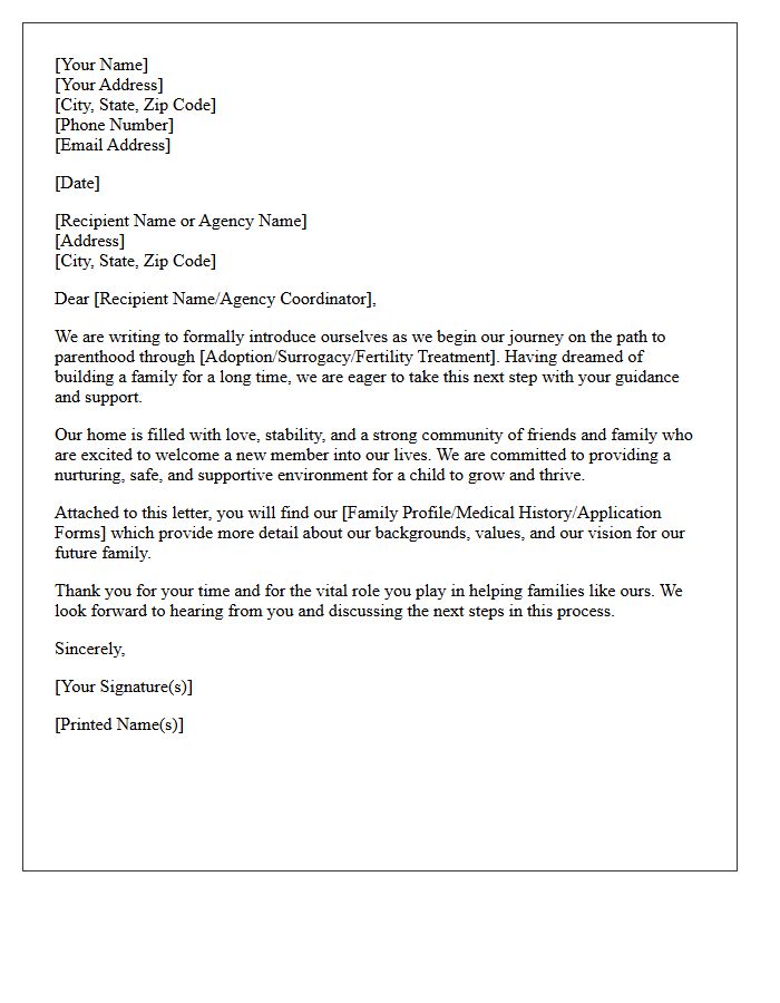 Path to Parenthood Introductory Letter