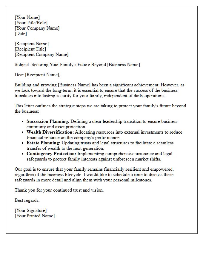 Securing Your Family Future Beyond the Business Letter