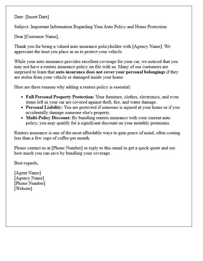 Why Our Auto Customers Need a Renters Insurance Letter
