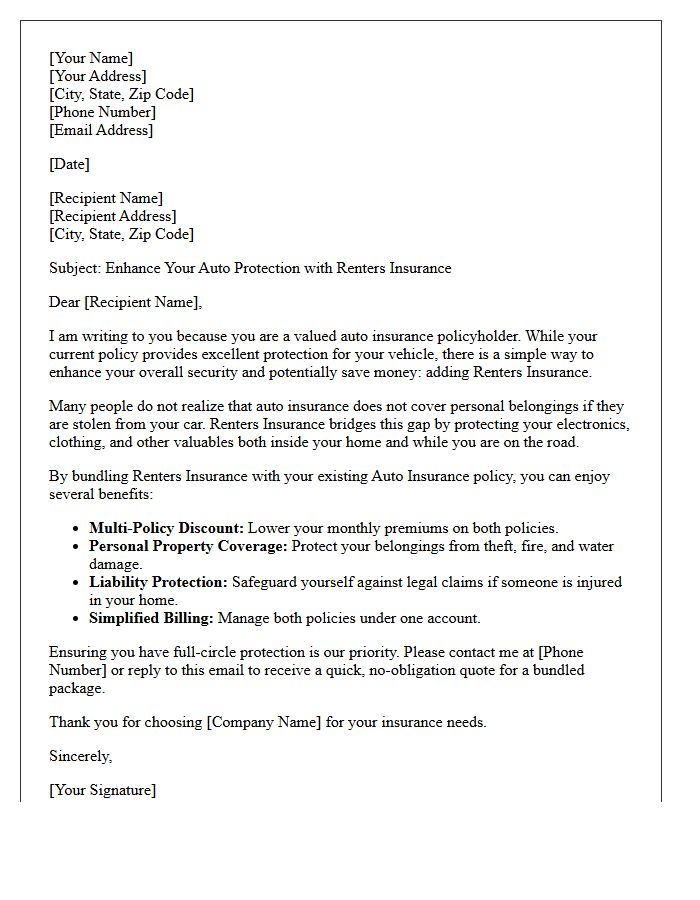 Enhance Your Auto Protection With a Renters Insurance Letter