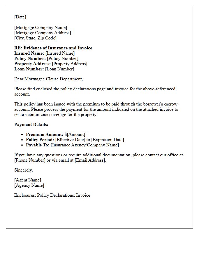 Escrow Billed Mortgagee Policy Copy Delivery Letter