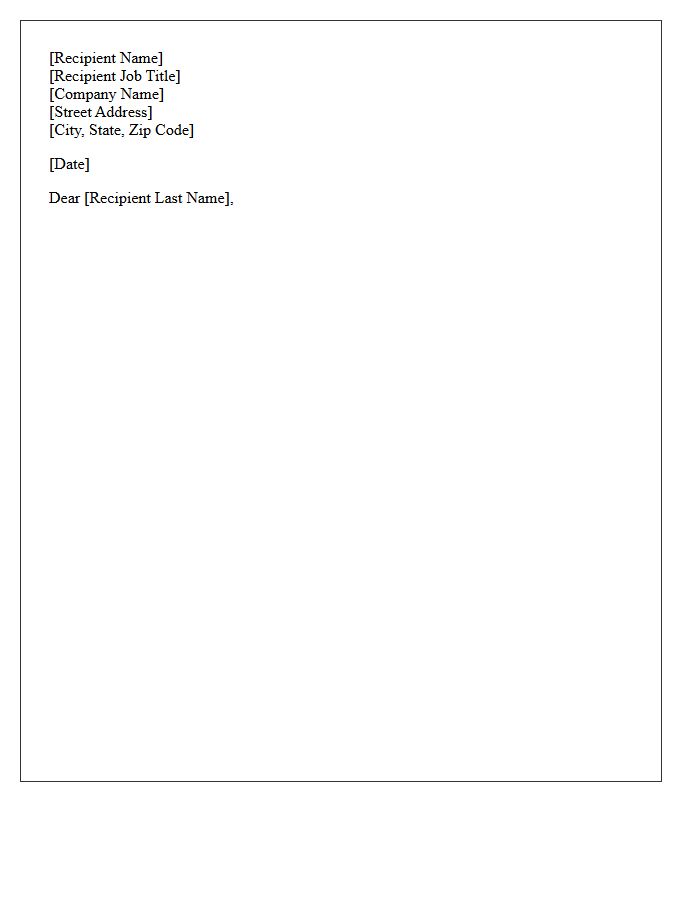 Receiver Information And Formal Salutation