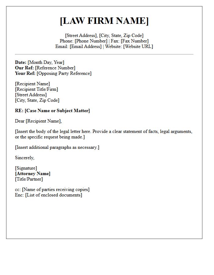 Law Firm Official Letterhead