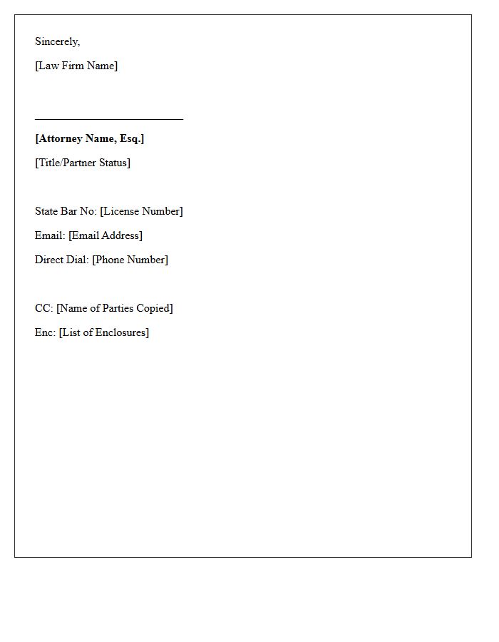 Attorney Signature and Formal Sign-Off