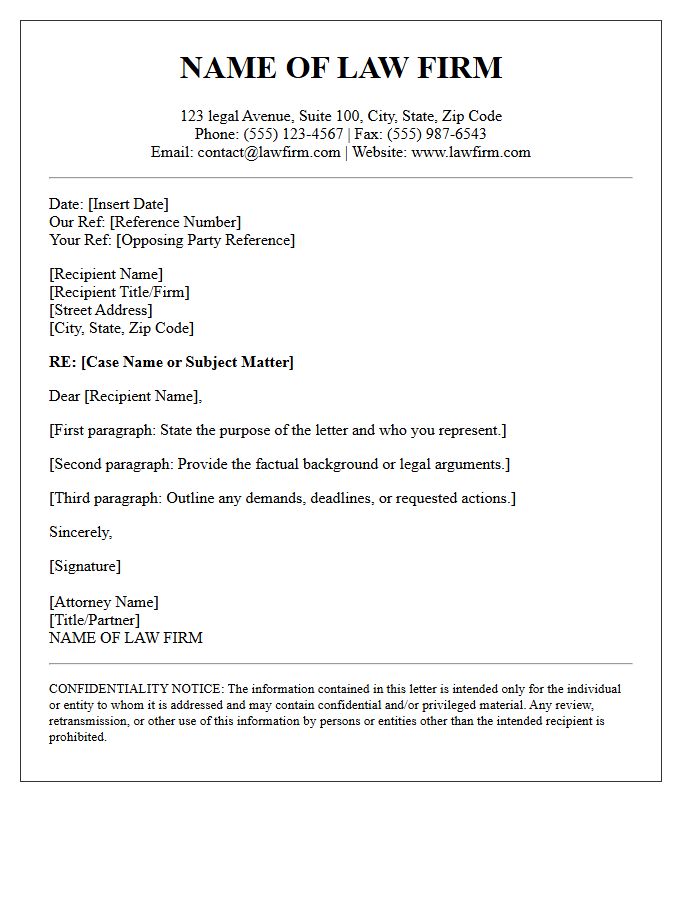 Law Firm Official Letterhead