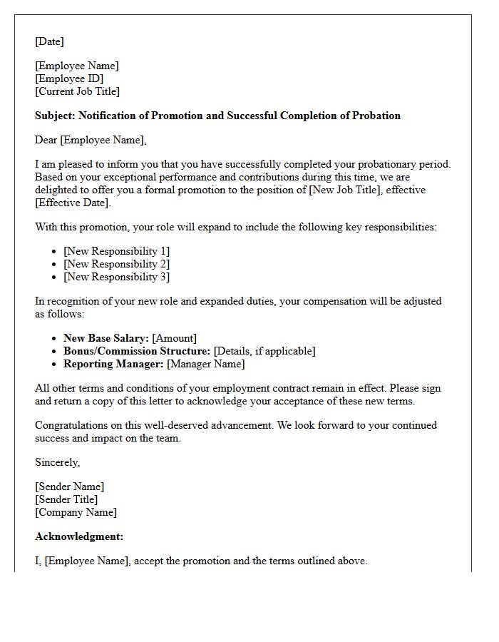 Role Expansion Post-Probation Promotion Letter